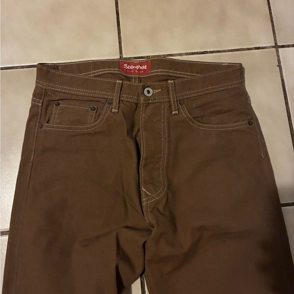 Women's Straight-Leg Jeans in Rich Brown - Picture 3 of 5